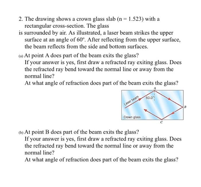 The drawing shows a crown glass slab