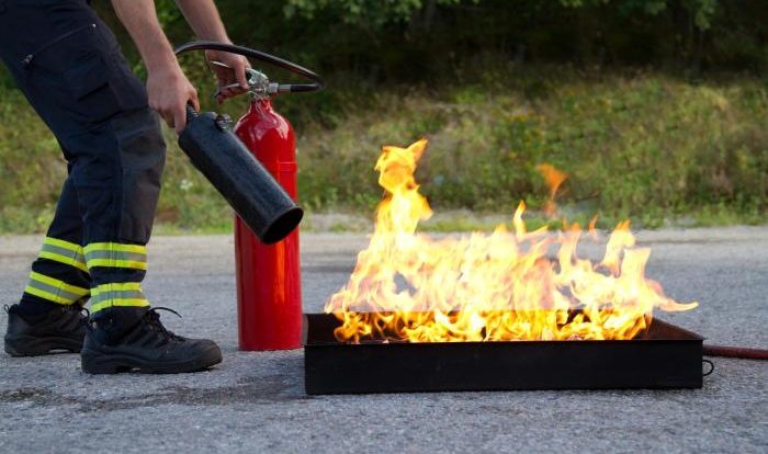 Portable fire extinguisher test answers