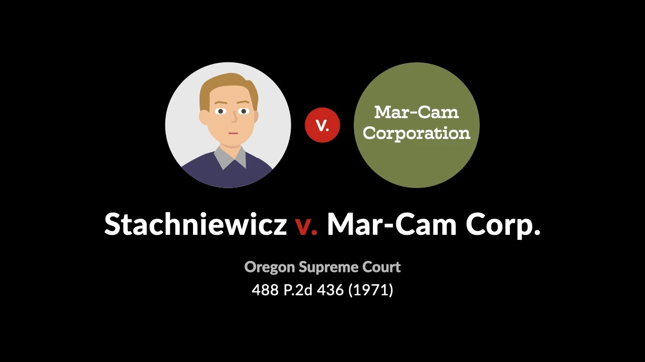 Stachniewicz v mar cam corp